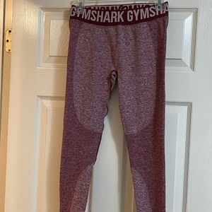 Gymshark Flex Leggings Mid-Rise in Clarat Marble/Pink size Medium